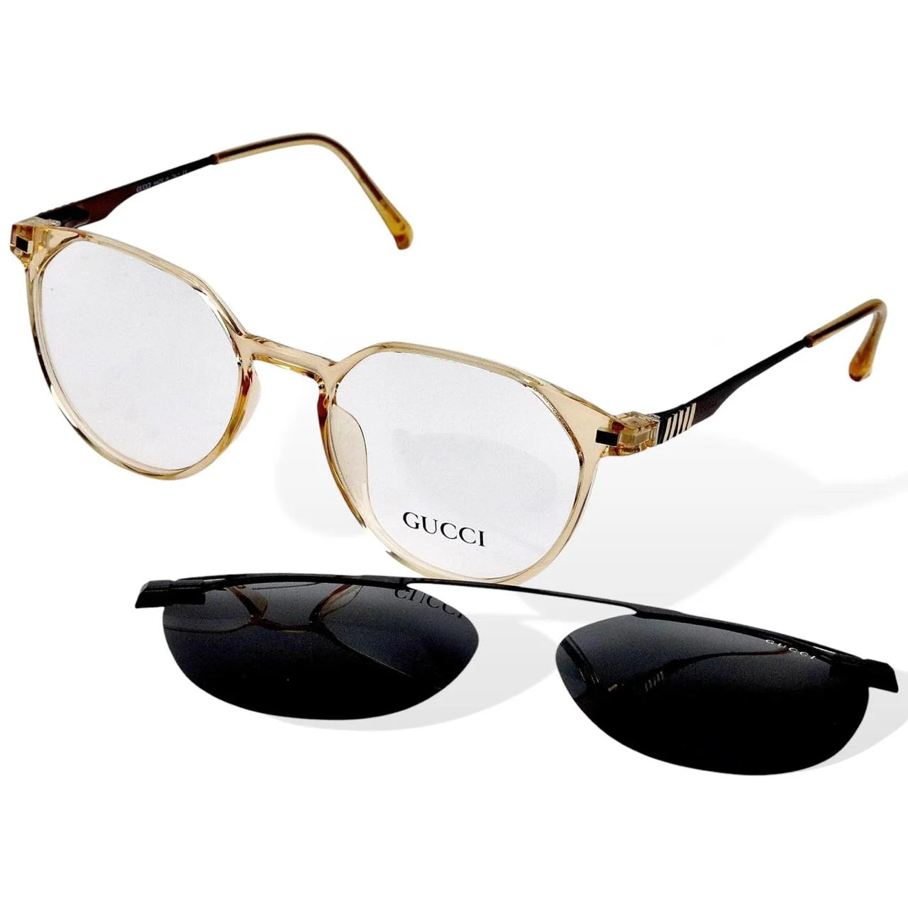 GUCCI- 1 Attached Clipper – Screen Glasses- CP-112