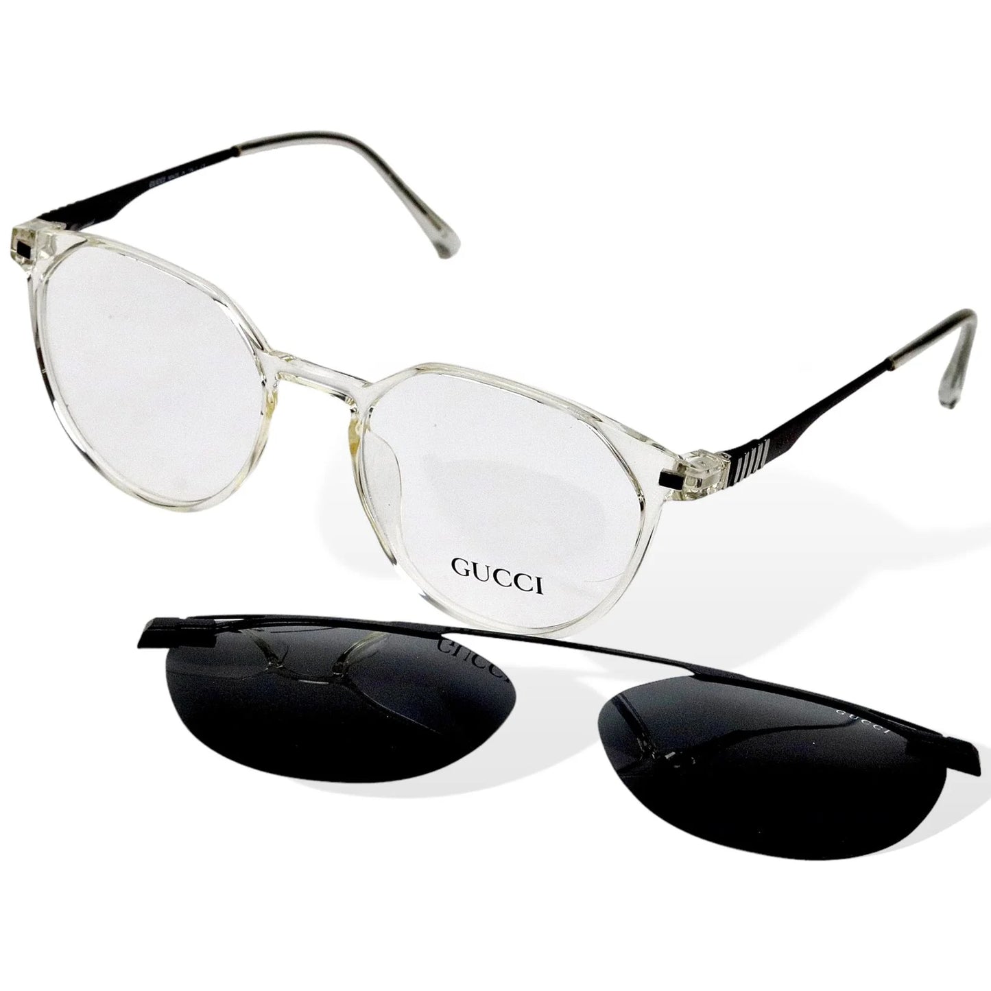 GUCCI- 1 Attached Clipper – Screen Glasses- CP-112