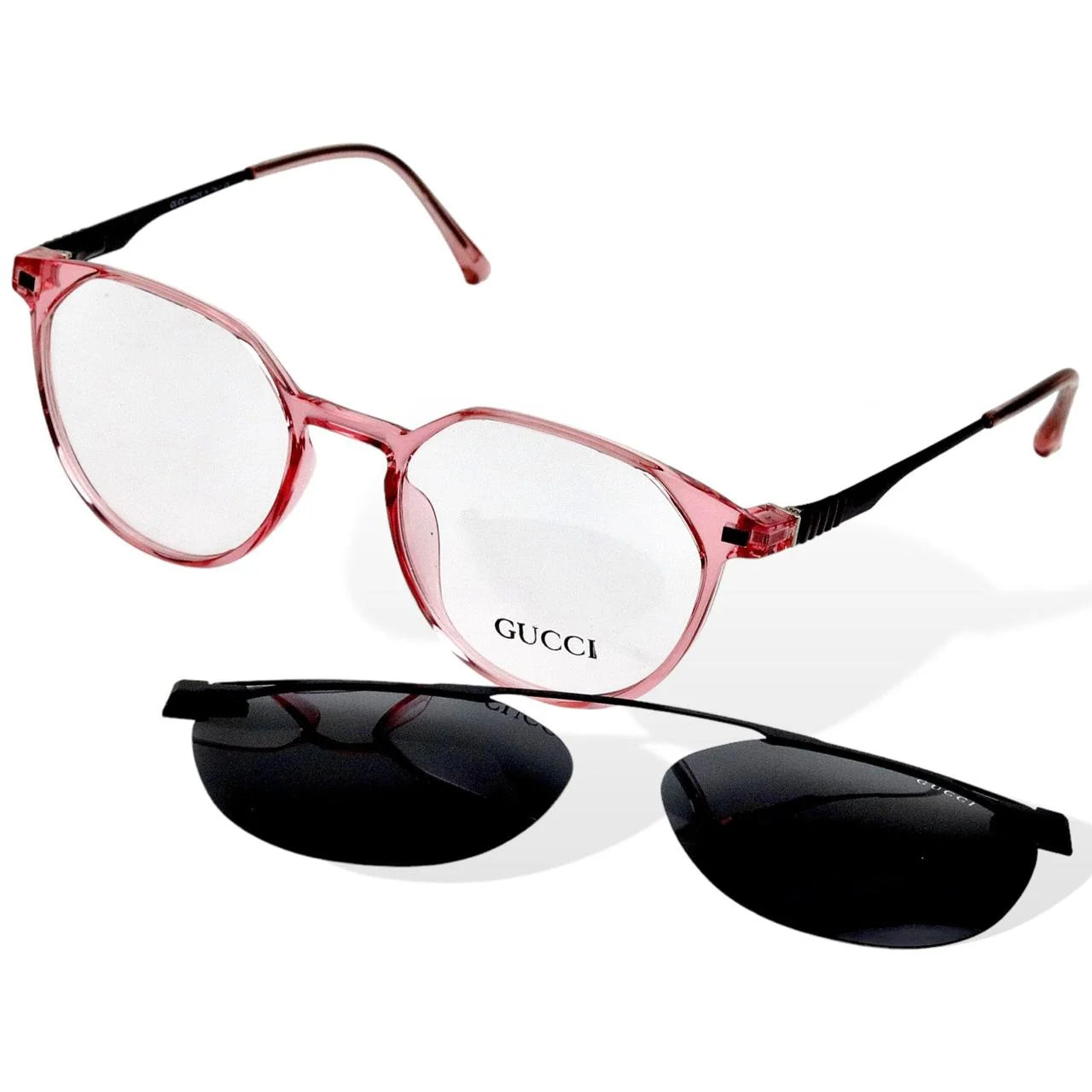 GUCCI- 1 Attached Clipper – Screen Glasses- CP-112